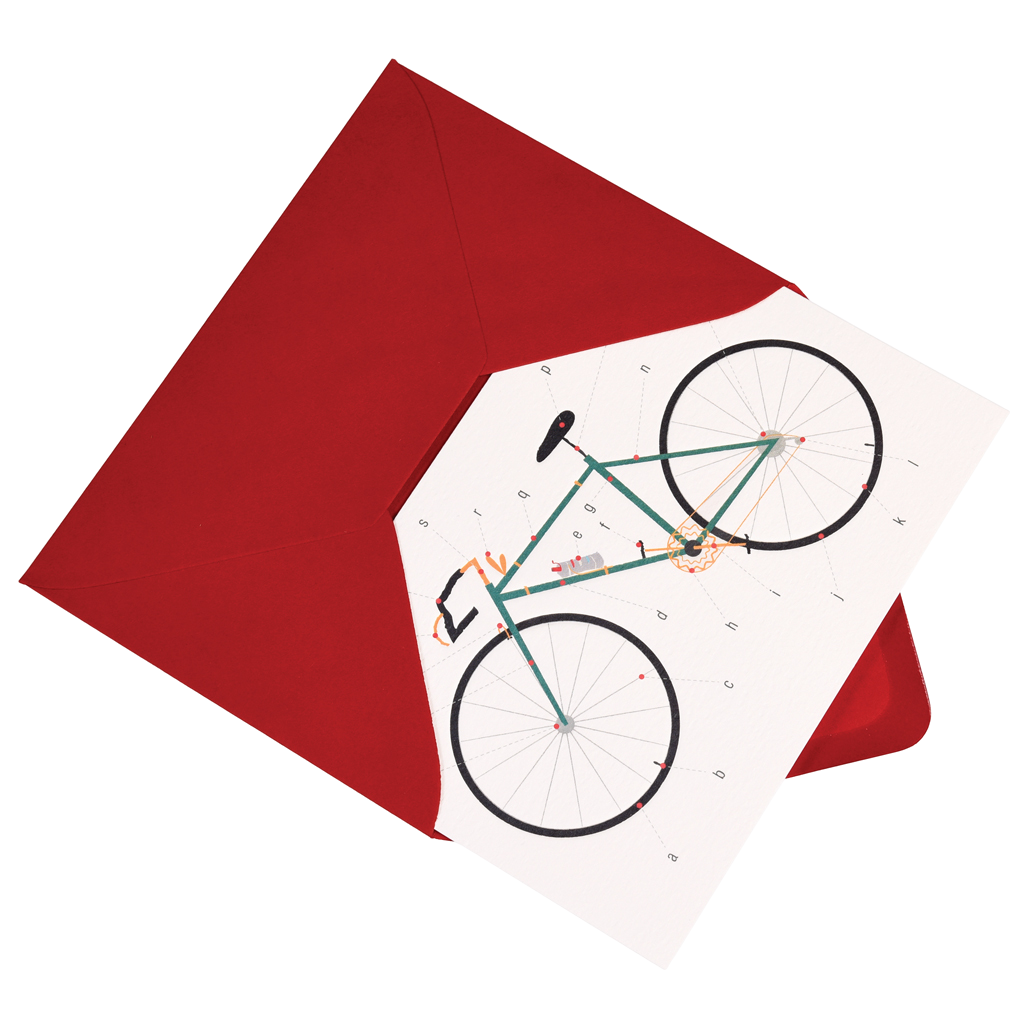 Anatomy Of A Bicycle Card Rex London